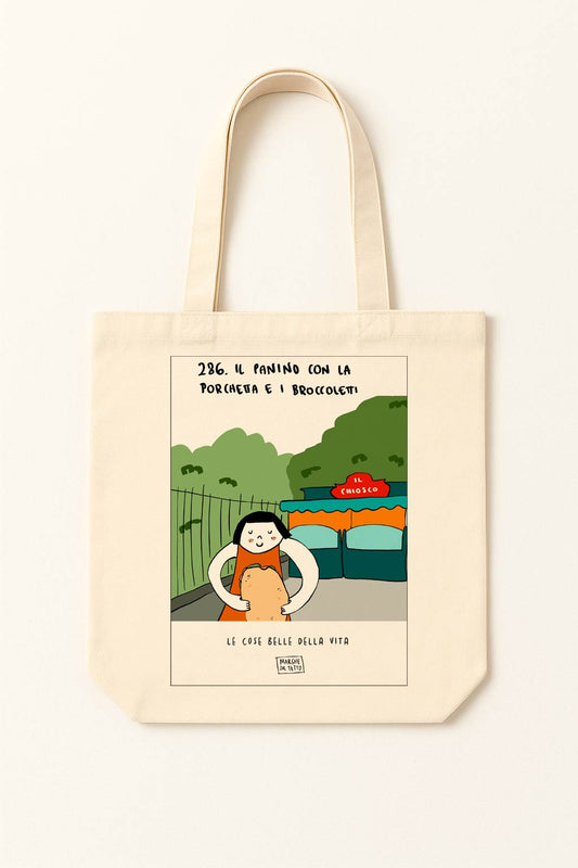 The beautiful things in life - 286. The sandwich with porchetta and broccoli - tote bag