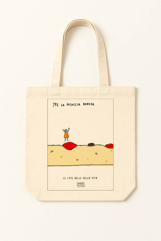 The beautiful things in life - 297. Focaccia from Bari - tote bag