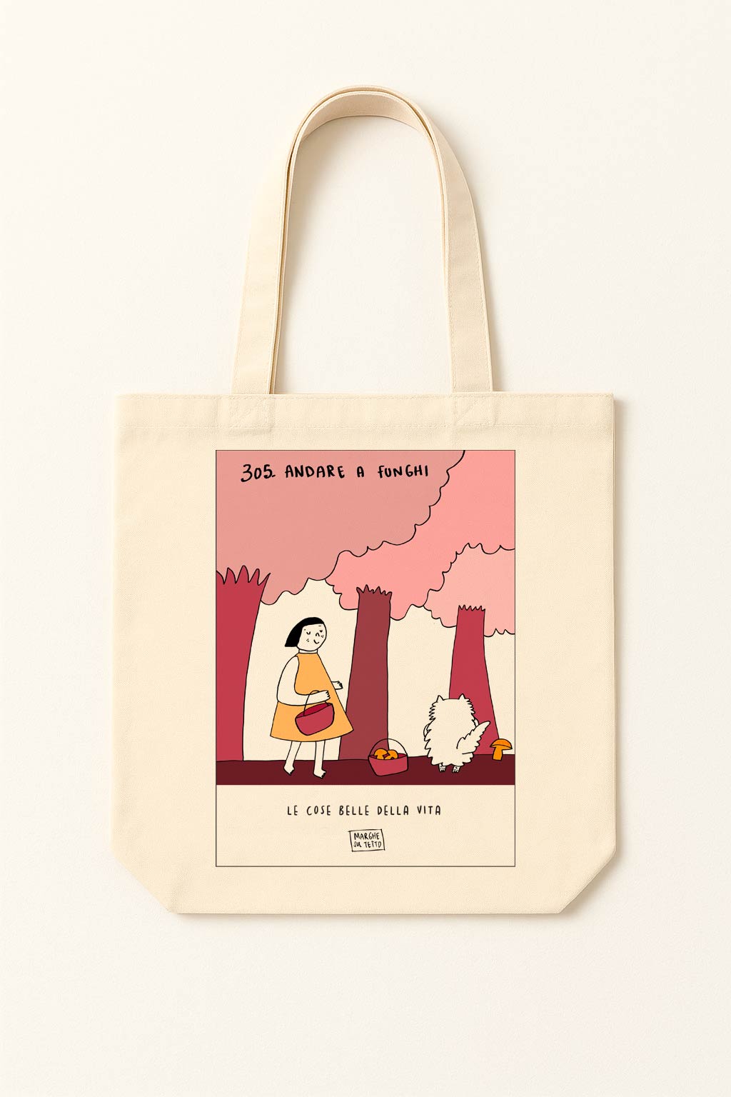 The beautiful things in life - 305. Mushroom picking - tote bag
