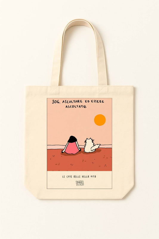 The beautiful things in life - 306. Listen and be heard - tote bag