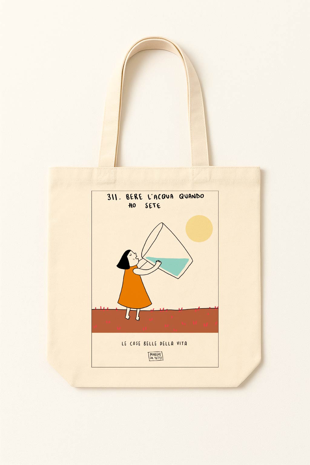 The beautiful things in life - 311. Drinking water when I'm thirsty - tote bag