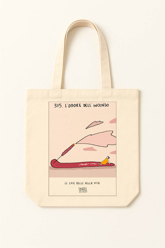 The beautiful things in life - 315. The scent of incense - tote bag