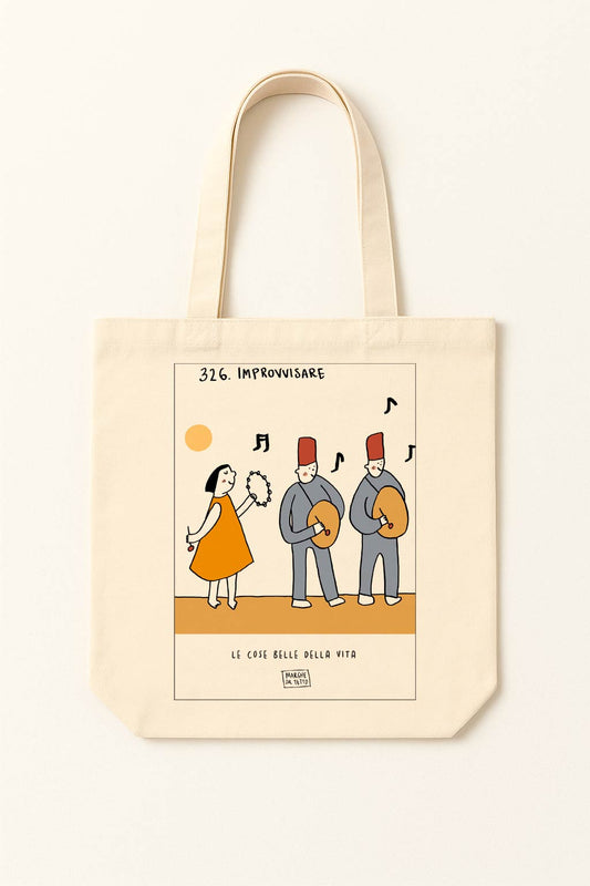 The beautiful things in life - 326. Improvise - tote bag