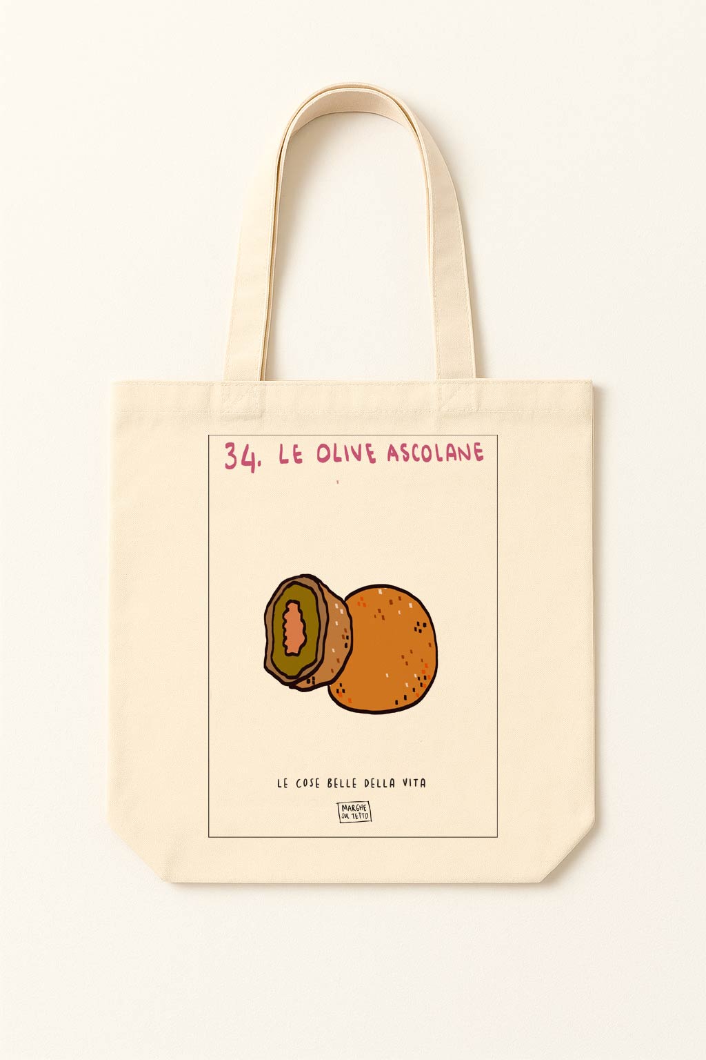 Lo bueno de la vida - 34. Aceitunas rellenas de carne - bolsa de tela