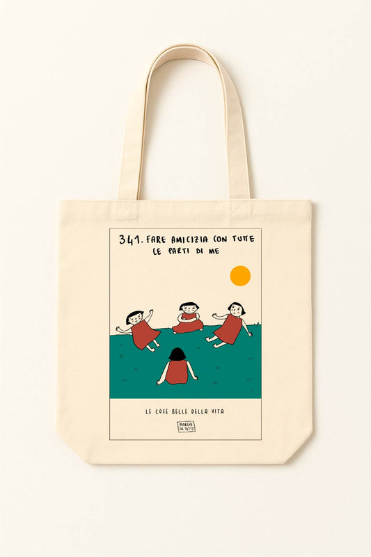 The beautiful things in life - 341. Becoming friends with all parts of myself - tote bag