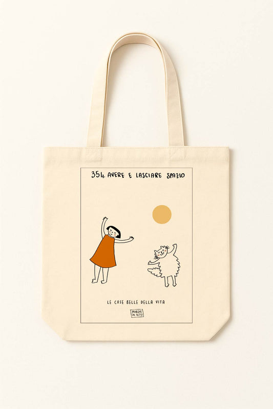 The beautiful things in life - 354. Having and leaving space - tote bag