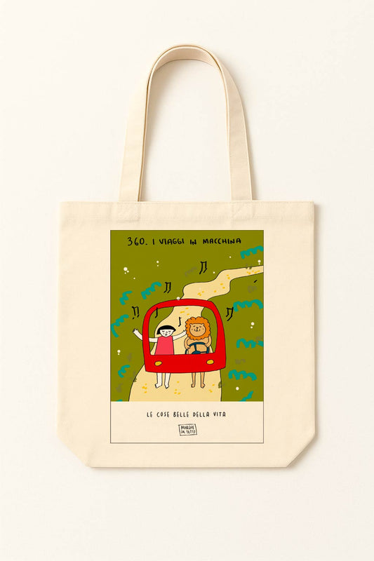 The beautiful things in life - 360. Car trips - tote bag