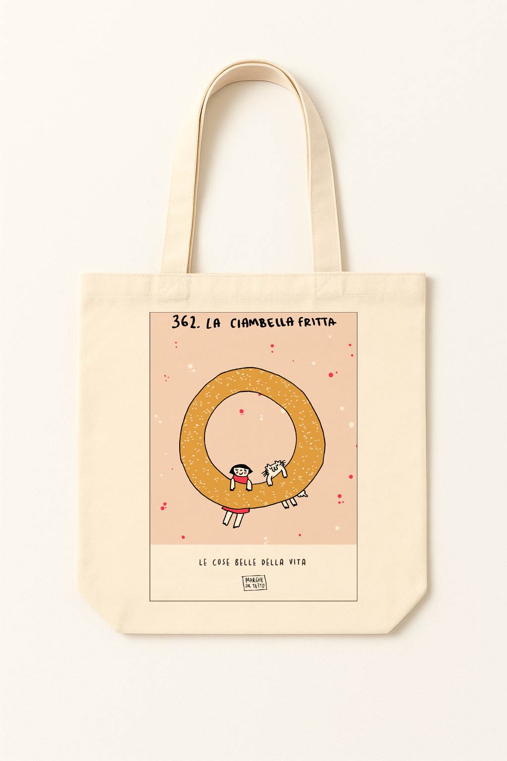 The beautiful things in life - 362. Fried doughnut - tote bag
