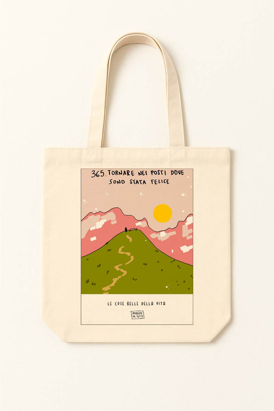The beautiful things in life - 365. Returning to places where I was happy - tote bag