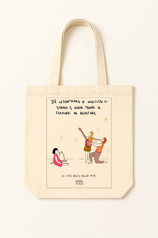 Le cose belle della vita - 37. Incontrare @ musicist@ di strada e avere tempo di fermarmi ad ascoltare - shopper