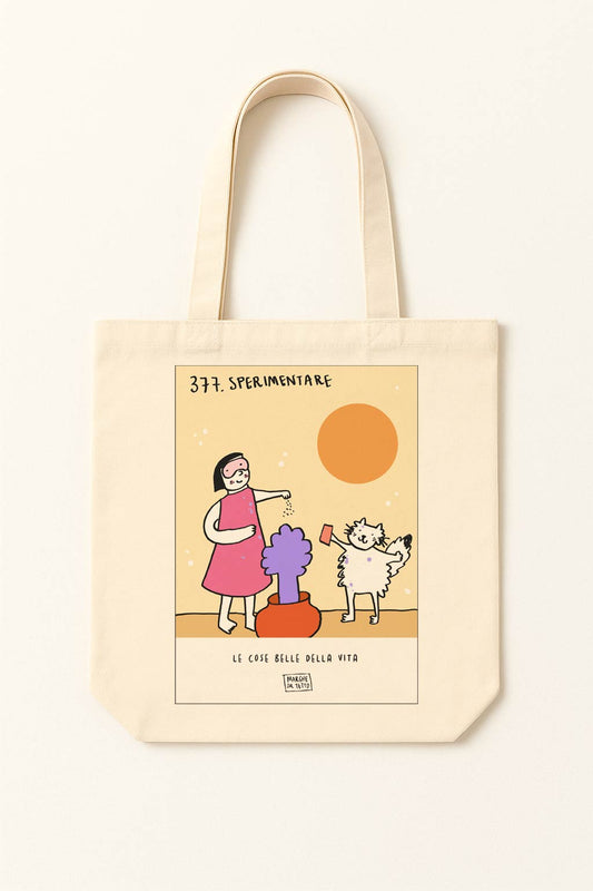 The beautiful things in life - 377. Experiment - tote bag