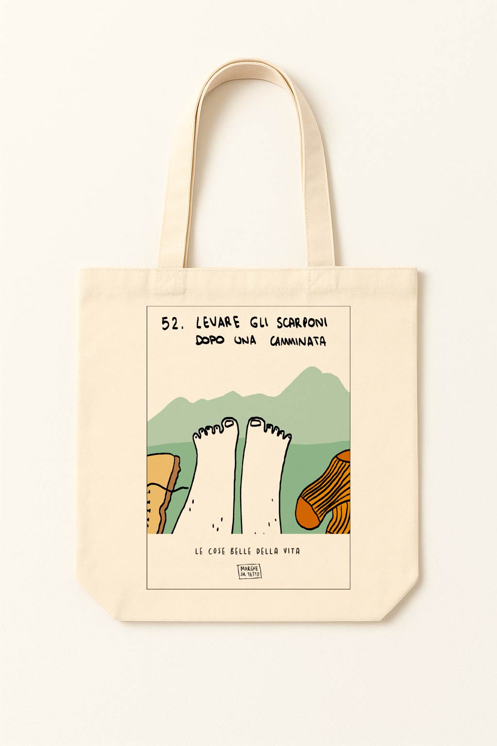 The beautiful things in life - 52. Remove your boots after a walk - tote bag