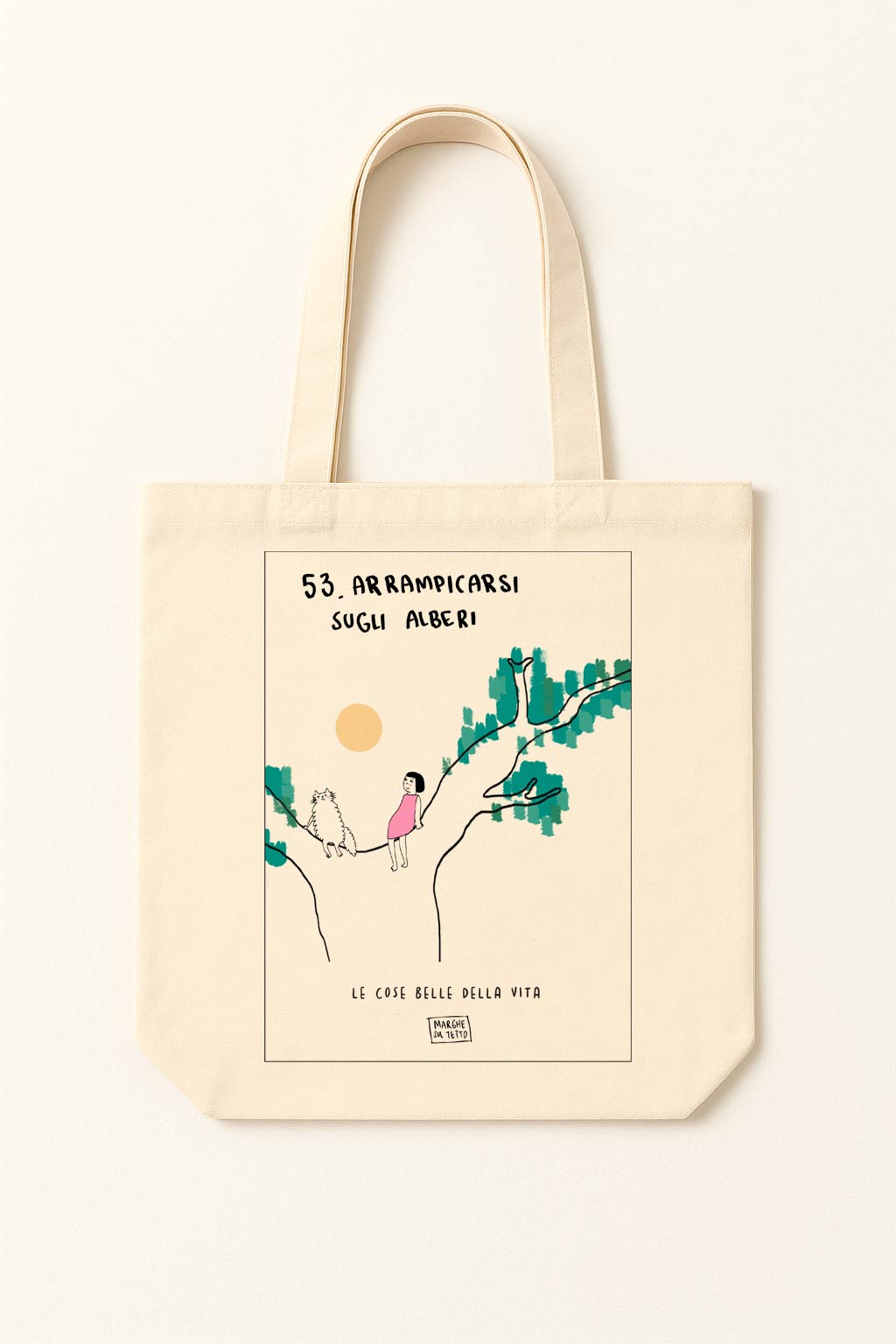 The beautiful things in life - 53. Climbing trees - tote bag