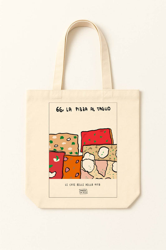 The beautiful things in life - 66. Pizza by the slice - tote bag