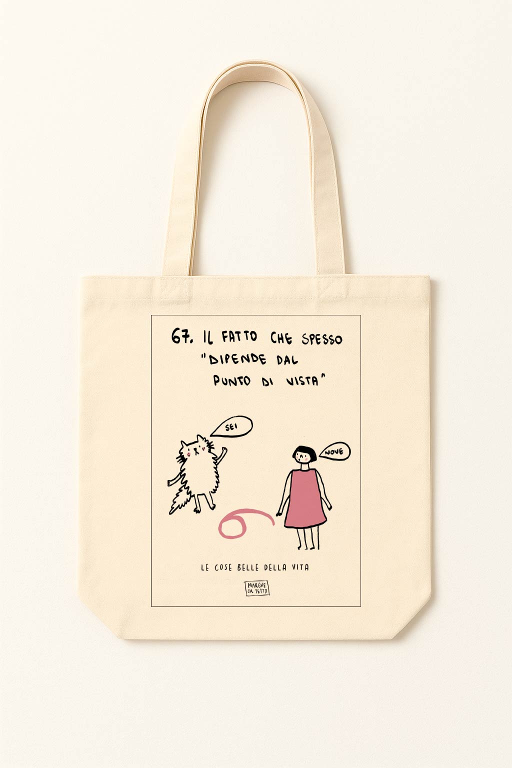 The beautiful things in life - 67. The fact that it often depends on your point of view - tote bag