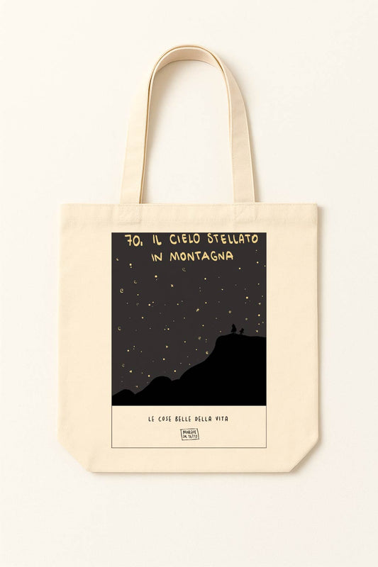 The beautiful things in life - 70. The starry sky in the mountains - tote bag