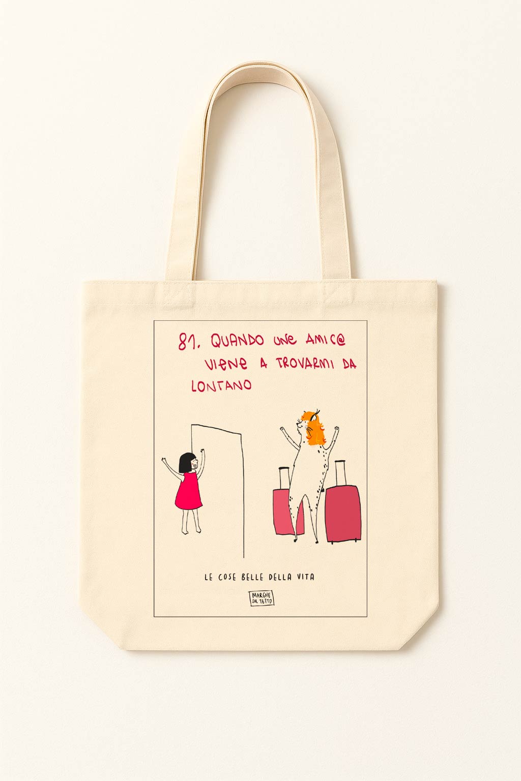 The beautiful things in life - 81. When a friend comes to visit me from afar - tote bag