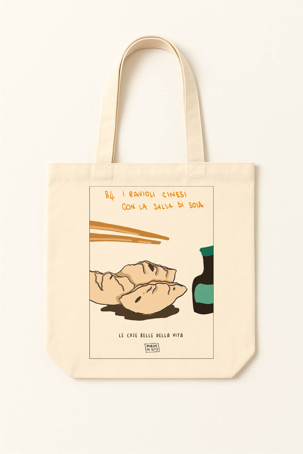 The beautiful things in life - 84. Chinese ravioli with soy sauce - tote bag