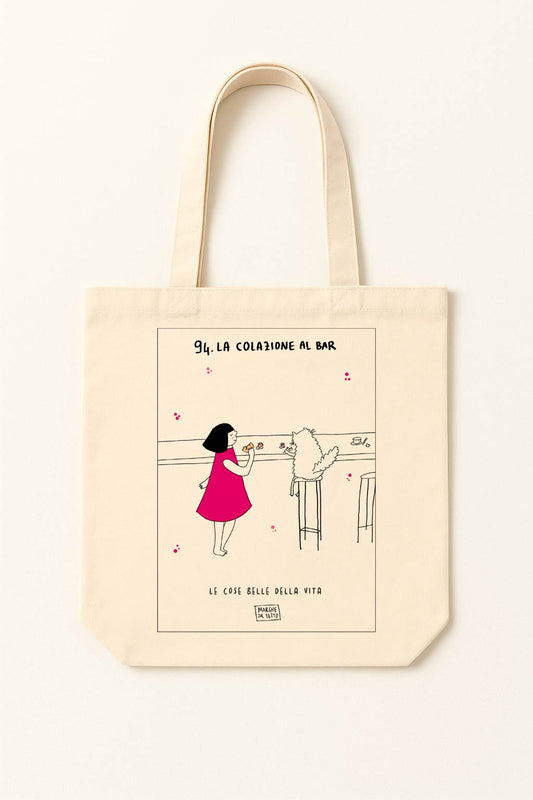 The beautiful things in life - 94. Breakfast at the bar - tote bag